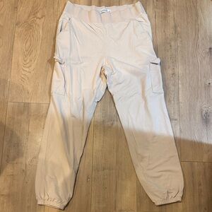 Abercrombie & Fitch Cream Joggers